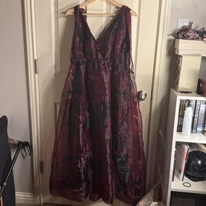 Burgundy Sleeveless Dress